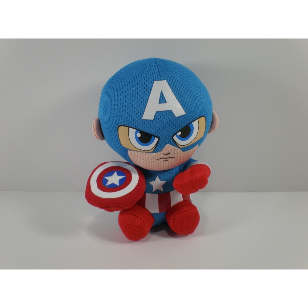 CAPTAIN AMERICA TY MARVEL‎ Super Hero Stuffed 6" Plush Toy - Fast Ship
